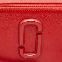 Pre Owned Marc Jacobs Red Glossy Leather Snapshot Camera Crossbody Bag