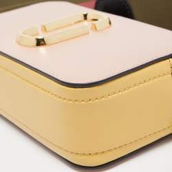 Marc Jacobs Tri Color Leather Snapshot Camera Crossbody Bag