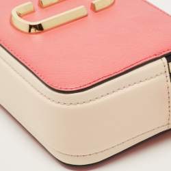 Pre Owned Marc Jacobs Tri Color Leather Snapshot Camera Crossbody Bag