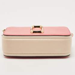 Pre Owned Marc Jacobs Tri Color Leather Snapshot Camera Crossbody Bag