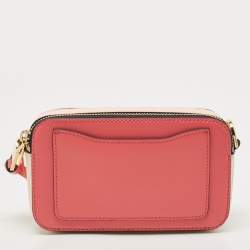 Pre Owned Marc Jacobs Tri Color Leather Snapshot Camera Crossbody Bag