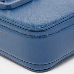 Pre Owned Marc Jacobs Blue Leather Snapshot Camera Crossbody Bag