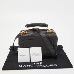 Marc Jacobs Black Leather The Box 20 Top Handle Bag