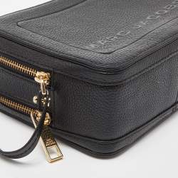 Marc Jacobs Black Leather The Box 20 Top Handle Bag