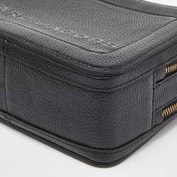 Marc Jacobs Black Leather The Box 20 Top Handle Bag