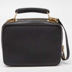 Marc Jacobs Black Leather The Box 20 Top Handle Bag