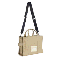 Marc Jacobs Slate Green Cotton Women's The Medium Tote Bag