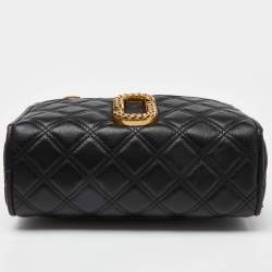 Pre Owned Marc Jacobs Black Quilted Leather The Status Chain Shoulder Bag 