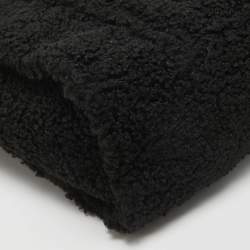 Pre Owned Marc Jacobs Black Faux Fur Medium The Tote Bag