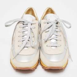 Pre Owned Marc Jacobs Two Tone Suede and Leather Lace Up  Sneakers Size 36
