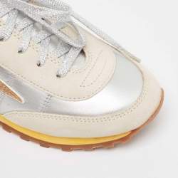 Pre Owned Marc Jacobs Two Tone Suede and Leather Lace Up  Sneakers Size 36