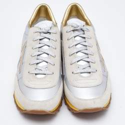 Marc Jacobs Two Tone Suede and Leather Lace Up  Sneakers Size 40
