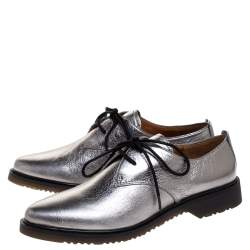 Pre Owned Marc Jacobs Grey Leather Lace Up Derby Size 39