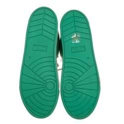 Pre Owned Marc Jacobs Green Leather High Top Sneakers Size 40