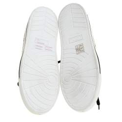 Pre Owned Marc Jacobs Beige/Black Leopard Print Pony Hair And Patent Leather High Top Sneakers Size 40