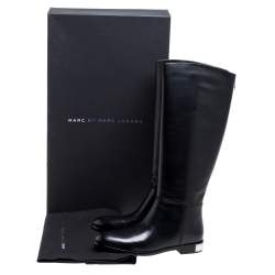 Marc By Marc Jacobs Black Leather Kip Knee Length Boots Size 39