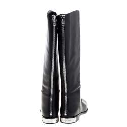 Marc By Marc Jacobs Black Leather Kip Knee Length Boots Size 39
