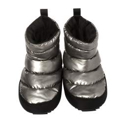 Pre Owned Marc Jacobs Silver Vinyl Snow Boots Size 36