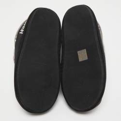 Pre Owned Marc Jacobs Silver Vinyl Snow Boots Size 37