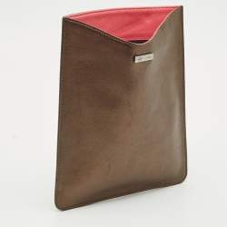 Marc Jacobs Bronze/Pink Leather Tablet Case