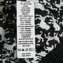 Marc Jacobs Pink Tweed Brooch Detail Zip -Up Jacket S