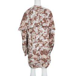 Marc Jacobs Floral Printed Long Sleeve V-Neck Tunic and Scarf Set M