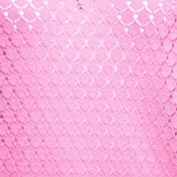 Pre Owned Marc Jacobs Pink Rib Trim Perforated Cotton Knit Top M