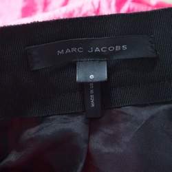 Pre Owned Marc Jacobs Hot Pink Crinkled Silk Tulle Layered Maxi Skirt M