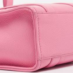 Pre Owned Marc Jacobs Pink Leather Small The Tote Bag