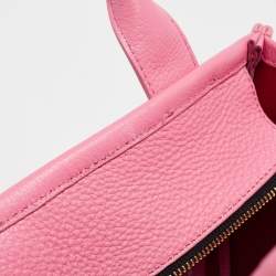Pre Owned Marc Jacobs Pink Leather Small The Tote Bag