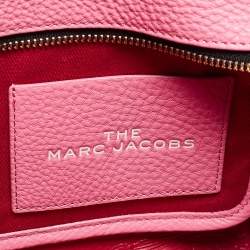 Pre Owned Marc Jacobs Pink Leather Small The Tote Bag
