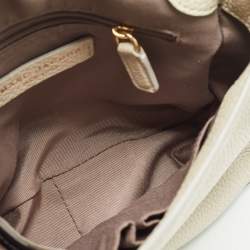 Marc Jacobs Light Beige Leather Recruit Nomad Saddle Shoulder Bag