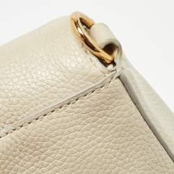 Marc Jacobs Light Beige Leather Recruit Nomad Saddle Shoulder Bag