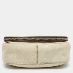 Marc Jacobs Light Beige Leather Recruit Nomad Saddle Shoulder Bag