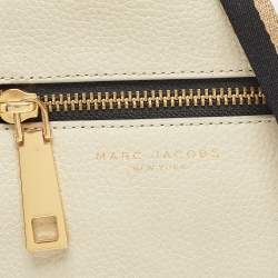 Marc Jacobs Light Beige Leather Recruit Nomad Saddle Shoulder Bag