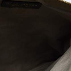 Marc Jacobs Beige/Grey Leather Foldover Shoulder Bag