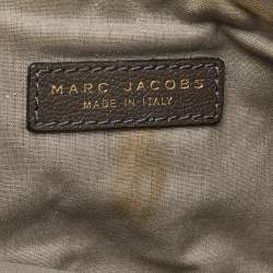 Marc Jacobs Beige/Grey Leather Foldover Shoulder Bag