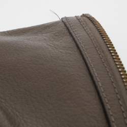 Marc Jacobs Beige/Grey Leather Foldover Shoulder Bag