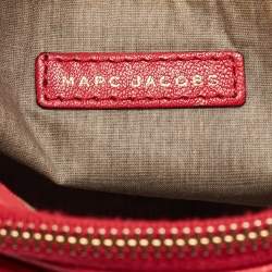 Marc Jacobs Red Quilted Leather Large Single Flap Shoulder Bag