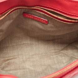 Marc Jacobs Red Quilted Leather Large Single Flap Shoulder Bag