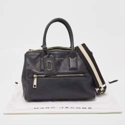Marc Jacobs Black Leather Recruit East West Tote