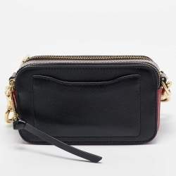 Marc Jacobs Black/Red Patent Leather Snapshot Camera Crossbody Bag