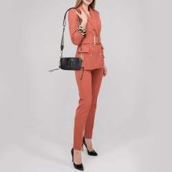 Marc Jacobs Black/Red Patent Leather Snapshot Camera Crossbody Bag