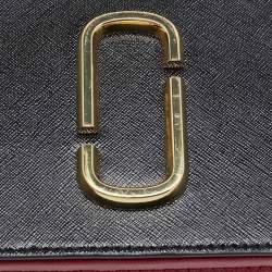 Marc Jacobs Black/Red Patent Leather Snapshot Camera Crossbody Bag