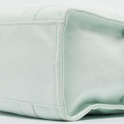 Marc Jacobs Mint Green/Black Canvas Medium The Tote Bag 