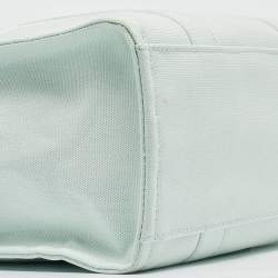 Marc Jacobs Mint Green/Black Canvas Medium The Tote Bag 