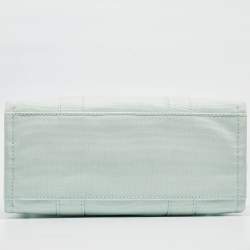 Marc Jacobs Mint Green/Black Canvas Medium The Tote Bag 