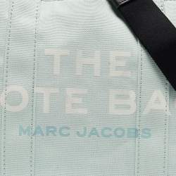 Marc Jacobs Mint Green/Black Canvas Medium The Tote Bag 