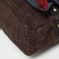 Marc Jacobs Multicolor Python, Leather and Canvas Shoulder Bag