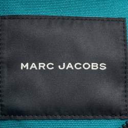 Pre Owned Marc Jacobs Teal Green Canvas Medium The Tote Bag